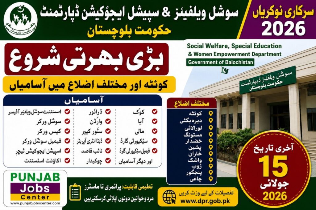 Social Welfare Department Special Education Jobs