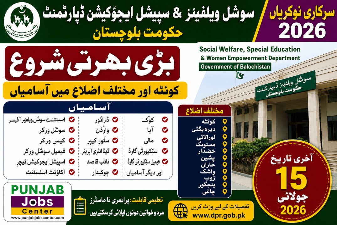 Social Welfare Department Special Education Jobs