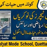 Noor e Hayat Model School Quetta Teaching Jobs 2026