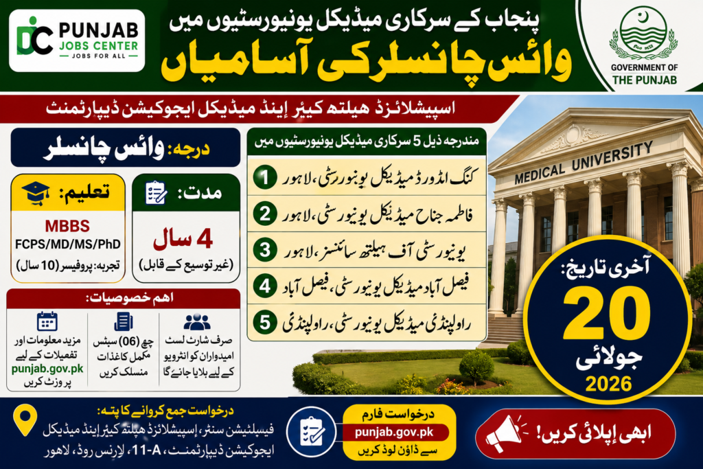 Vice Chancellor Jobs 2026