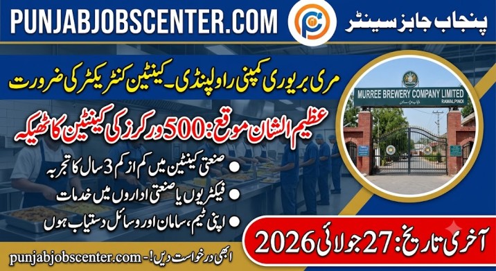 How to Apply for Murree Brewery Company Limited Rawalpindi Canteen Contractor Opportunity 2026