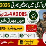 4 AD DBS Multan Cantt Jobs 2026
